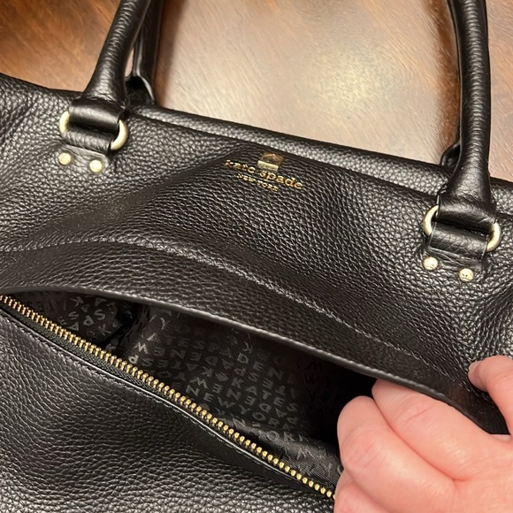 Kate Spade Satchel in Black Pebble Leather - Picture 5 of 6